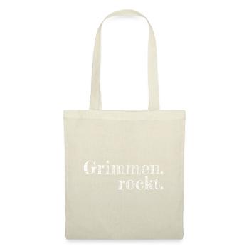 Grimmen rockt - Textdesign mit Stadtnamen - Stoffbeutel - Natur - Vorne