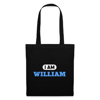 William Namenszusatz für stolze Williams - Stoffbeutel - Schwarz - Vorne