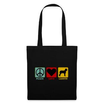 Lagotto Romagnolo Peace Love - Tote Bag - black - Front
