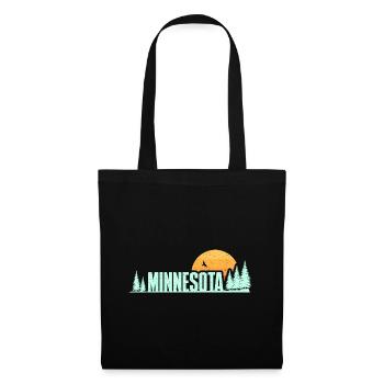 Wildes Minnesota Design für stolze Minnesotaner - Stoffbeutel - Schwarz - Vorne