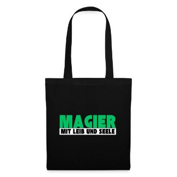Magier mit Leib und Seele - Stoffbeutel - Schwarz - Vorne