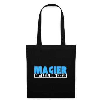 Magier mit Leib und Seele - Stoffbeutel - Schwarz - Vorne