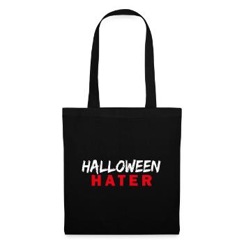 HALLOWEEN Hater - Stoffbeutel - Schwarz - Vorne