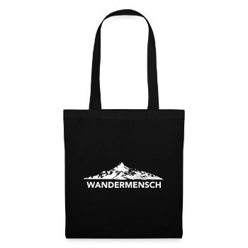 Wandermensch - (7) - Stoffbeutel - Schwarz - Vorne
