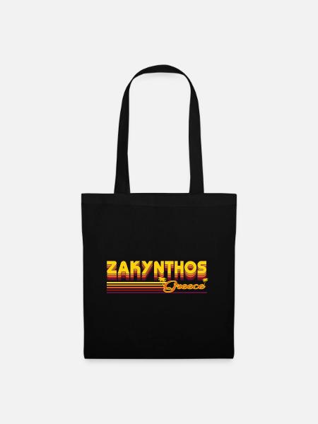 Zakynthos - Greek Island Splendor Design - Tote Bag - black