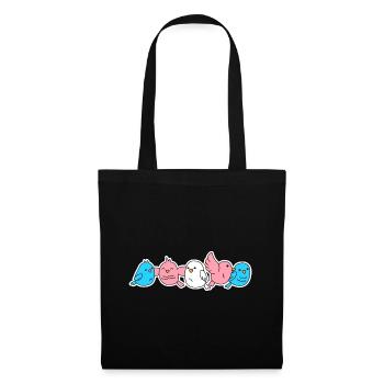 Trans Flagge Vogel Design für Trans Menschen - Stoffbeutel - Schwarz - Vorne
