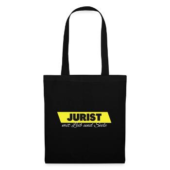 Jurist mit Leib und Seele - Stoffbeutel - Schwarz - Vorne
