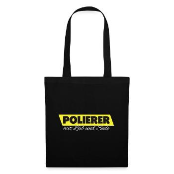 Polierer mit Leib und Seele - Stoffbeutel - Schwarz - Vorne