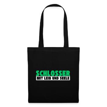 Schlosser mit Leib und Seele - Stoffbeutel - Schwarz - Vorne