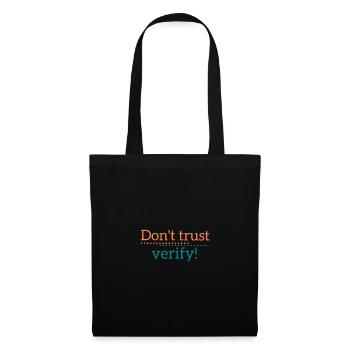 Bitcoin-Don't trust, verify - Tote Bag - black - Front