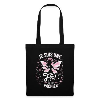 Je Suis Une Fée La Fée Pachier Cadeau Femme Humour - Sac en tissu - noir - Devant