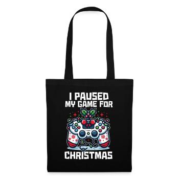 Game on Break for Christmas Gift Humor Geek - Tote Bag - black - Front