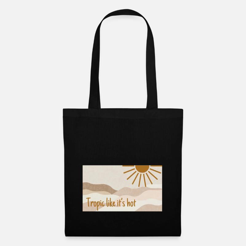 tropic like it's hot - Stoffbeutel - Schwarz