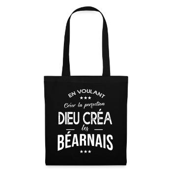 béarnais cadeau homme humour fierté béarn - Sac en tissu - noir - Devant