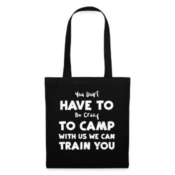 Vous n’avez pas besoin d’être fou pour ca... - Sac en tissu - noir - Devant