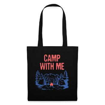 Camp avec Moi Camping Couples Campingeurs Amoureux Nature - Sac en tissu - noir - Devant