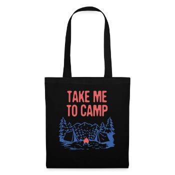 Emmenez-moi au camp vacances d’été Voyage tropical - Sac en tissu - noir - Devant
