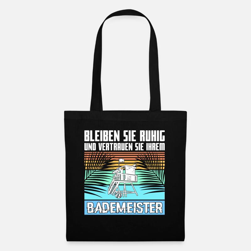 bademeister - Stoffbeutel - Schwarz