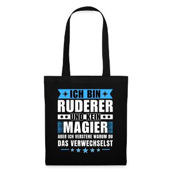 Ich bin Ruderer und kein Magier - Stoffbeutel - Schwarz - Vorne