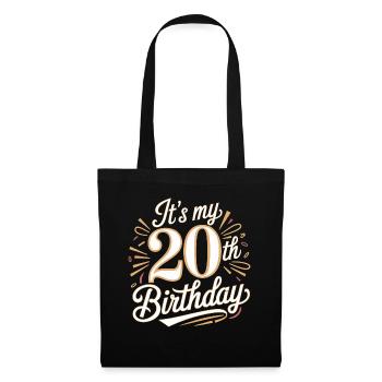 It's my 20th Birthday - Sac en tissu - noir - Devant