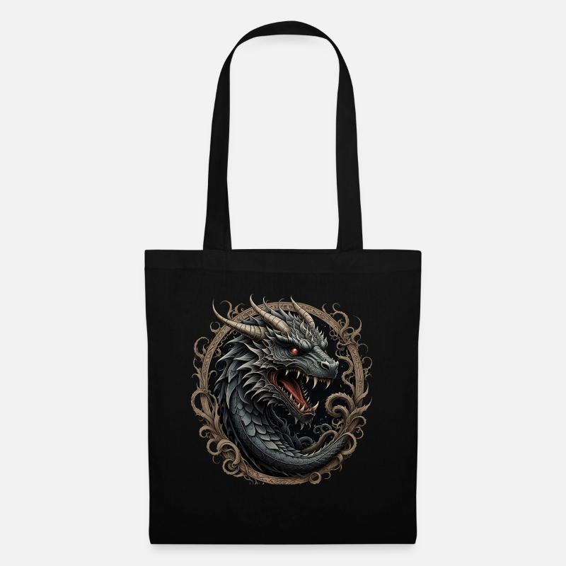 Dragon - Tote Bag - black