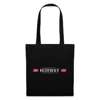 Norvège Drapeau Norvège Scandinavie - Sac en tissu - noir - Devant