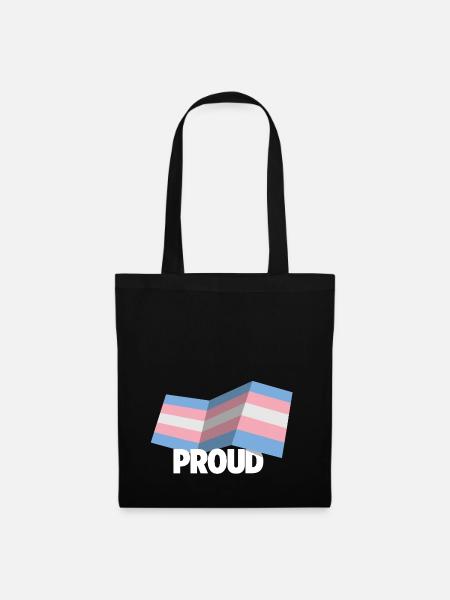 PROUD 2025 Trans - Stoffbeutel - Schwarz