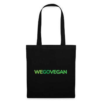 WE GO VEGAN Design pour les fiers végétaliens - Sac en tissu - noir - Devant