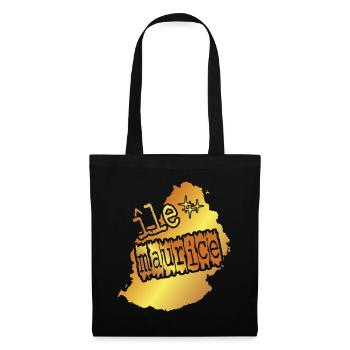 belle idée cadeau souvenir de l'île Maurice - Sac en tissu - noir - Devant