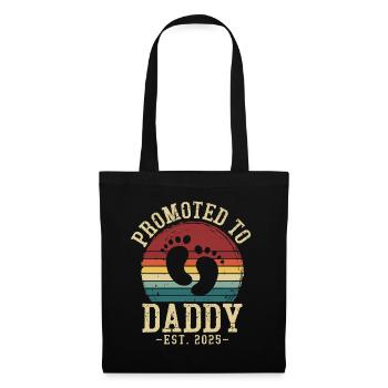 Promoted to dad set for 2025 - Tote Bag - black - Front