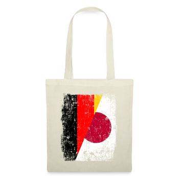 Deutschland Japan Berlin Tokio Sport Athlet Fan - Stoffbeutel - Natur - Vorne