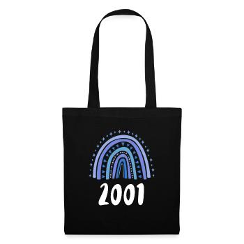 Blue Rainbow Year of birth born 2001 - Tote Bag - black - Front