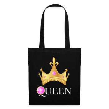 Queen Précieuse Cadeau Fille Ou Femme - Sac en tissu - noir - Devant
