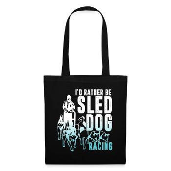 Sled dogs and sledding - Tote Bag - black - Front