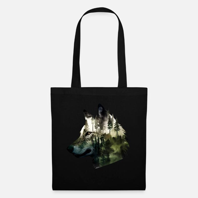 Wolf - Tote Bag - black