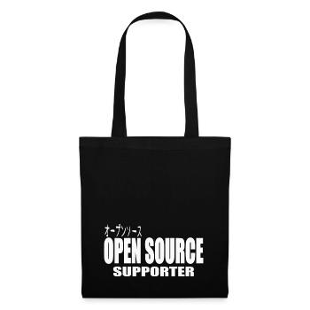 LUZILLION CODER COUTURE, OPEN SOURCE SUPPORTER - Tote Bag - black - Front