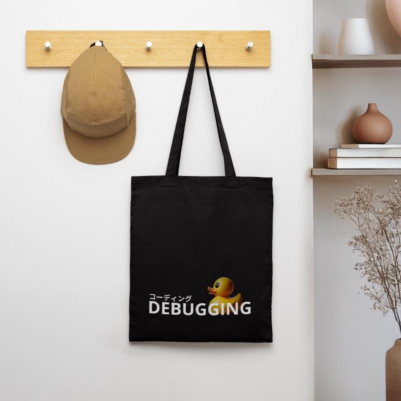 LUZILLION CODER COUTURE, RUBBER DUCK DEBUGGING Tote Bag