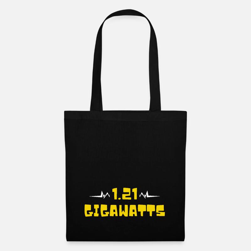 1.21 gigawatts. Back to the future. Time machine - Tote Bag - black