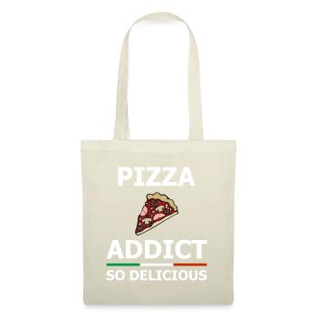 Pizza Addict Pizza Fan Fast Food - Stoffbeutel - Natur - Vorne