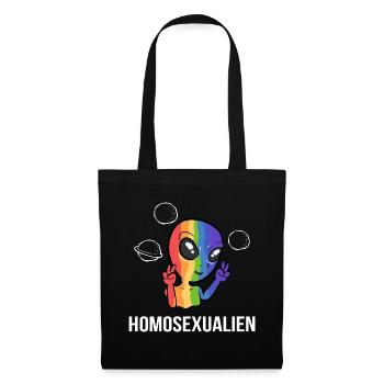 Homosexualien LGBTQ Mitglied Geschenk - Stoffbeutel - Schwarz - Vorne