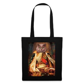 Chat Royal - Sac en tissu - noir - Devant