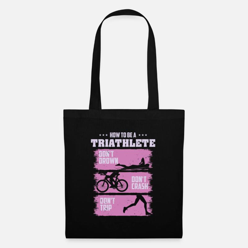 Triathlet Triathlon How To Be A - Stoffbeutel - Schwarz
