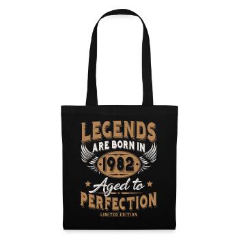 Né en 1982 Legends Cadeau d’anniversaire - Sac en tissu - noir - Devant