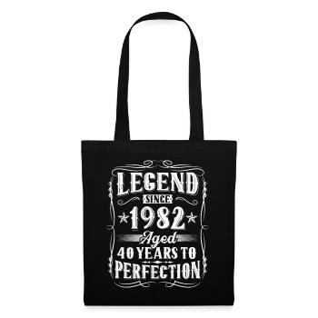 Né en 1982 Légende 40 ans anniversaire - Sac en tissu - noir - Devant