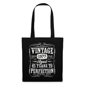 45 birthday vintage born in 1977 - Tote Bag - black - Front