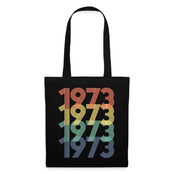 Cool Retro 1973, 50 ans, cadeau de 50e anniversaire - Sac en tissu - noir - Devant