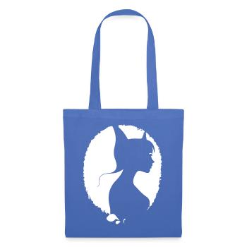 Gothic Girl Dark Fairytale Goth Occult Women Batc - Sac en tissu - bleu pâle - Devant