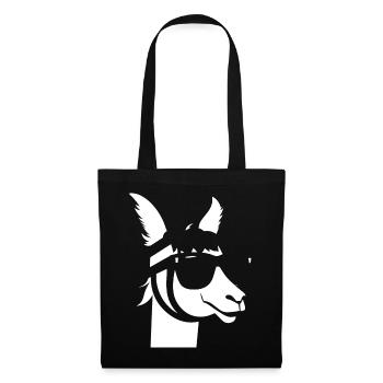 Funny Alpaca Wearing Sunglasses Cool Alpacas - Tote Bag - black - Front