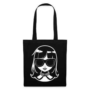 Cute Anime Girl Gothic Manga Fairytale Sunglasses - Tote Bag - black - Front