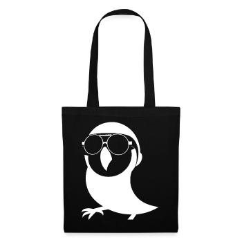 Lustiger Vogel mit Sonnenbrille Cool Bourke's Parak - Stoffbeutel - Schwarz - Vorne